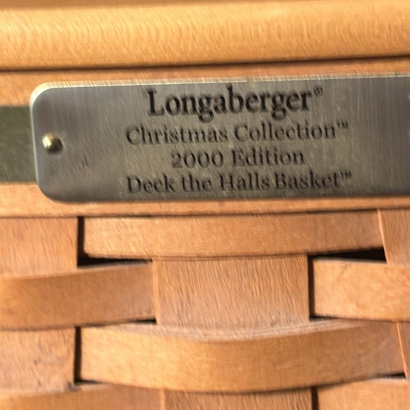 Longaberger Christmas collection 2000 edition deck the hall basket, - Picture 2 of 13